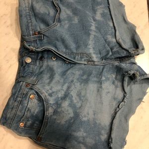 Levi’s high waisted jean shorts